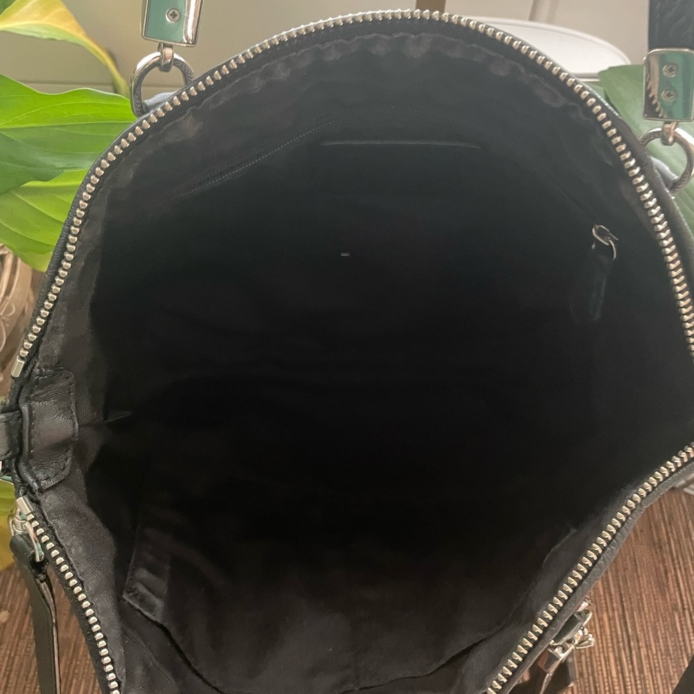 Coach Black/Charcoal Signature Shoulder Bag with Crossbody Strap - Picture 9 of 14